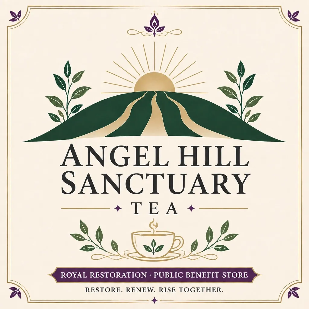 Angel Hill Sanctuary Tea label.